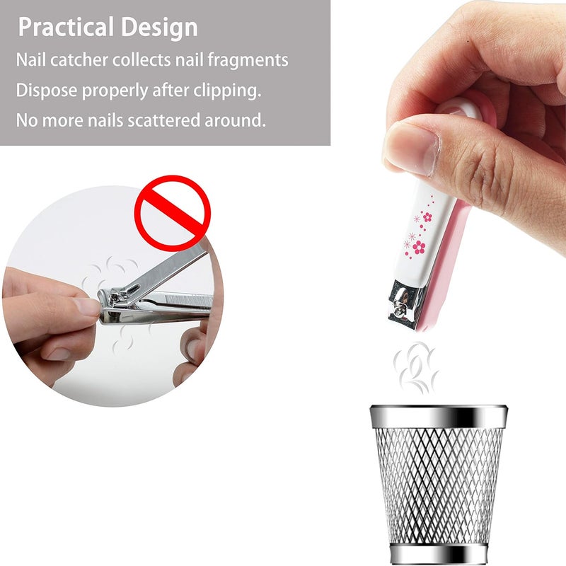 Pafason Baby Safety Nail Clipper Cutter Trimmer with Nail Catcher and Baby Glass Nail File, Czech Float Glass, Stainless Steel Ideal Gift for Young Children Infant, Newborns Toddlers - Image 4