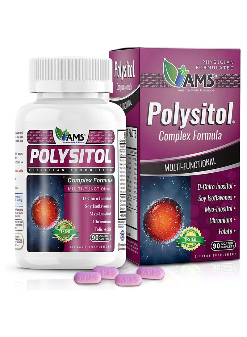 AMS Polysitol Caplet, Fertility Supplement For Women, Pack Of 90'S - Image 1