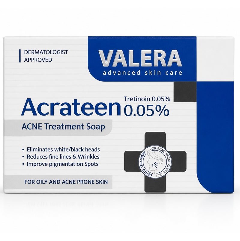 Valera Acrateen 0.05% Acne Treatment Soap For Oily And Acne Prone Skin 125gm - Image 1