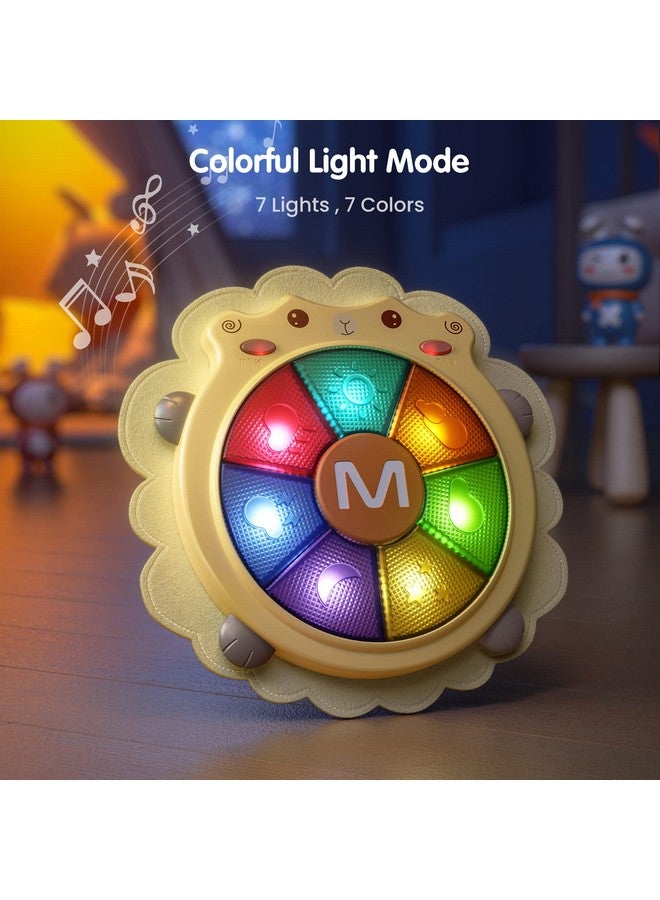 TUMAMA Baby Musical Drum Toy,Light Up Toys With Sound And Light,Musical Instrument Game,Sensory Activity Toys Learning Educational Kid Toy ,Christmas Birthday Gift For Toddler 18 Months+,Sheep - Image 3