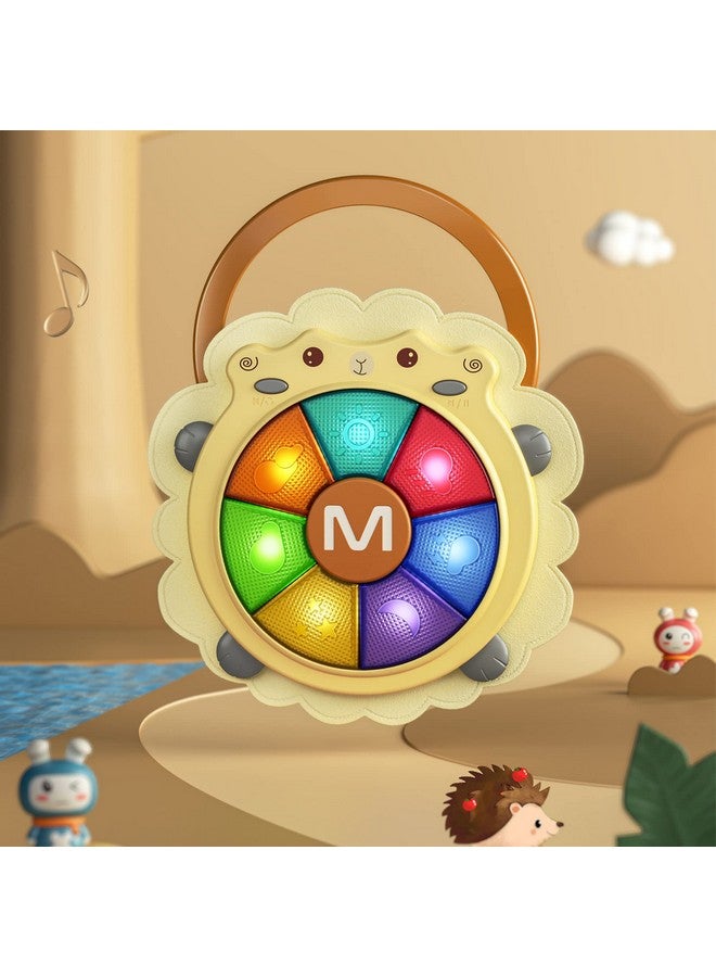 TUMAMA Baby Musical Drum Toy,Light Up Toys With Sound And Light,Musical Instrument Game,Sensory Activity Toys Learning Educational Kid Toy ,Christmas Birthday Gift For Toddler 18 Months+,Sheep - Image 4