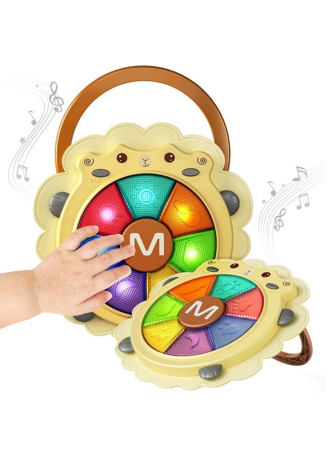 TUMAMA Baby Musical Drum Toy,Light Up Toys With Sound And Light,Musical Instrument Game,Sensory Activity Toys Learning Educational Kid Toy ,Christmas Birthday Gift For Toddler 18 Months+,Sheep - Image 1