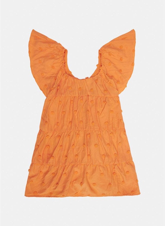 Tyess Girl Orange Dress - Image 5