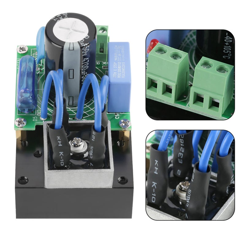 1 pcs 5-34VAC  to 7-50VDC Universal Multiple Protection Rectifier Board Module - Image 3