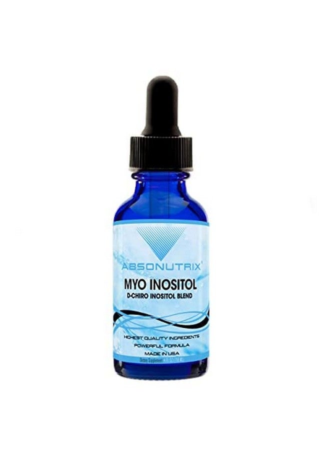 Absonutrix Myo Inositol  Dchiro Inositol Blend 590 Mg 4 Fl Oz Large Bottle 200 Highly Potent Servings High Bioavailability Quick Absorption Gmpcertified Nongmo Crueltyfree Made In Usa - Image 2