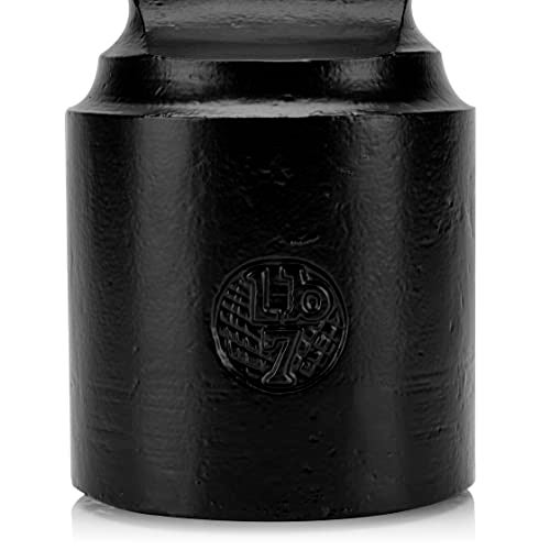 CRAFTSMAN ROAD Cast Iron Door Stop Decorative, Weighted Heavy Door Weight 7lb Antique Free Standing 7' x 4' Non Slip with Handle (Black) - Image 5