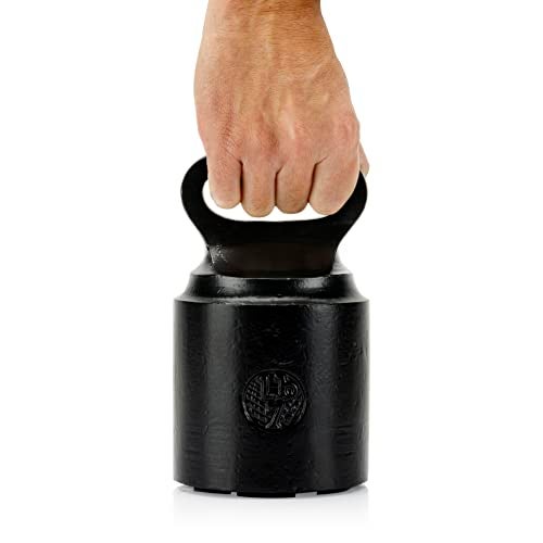 CRAFTSMAN ROAD Cast Iron Door Stop Decorative, Weighted Heavy Door Weight 7lb Antique Free Standing 7' x 4' Non Slip with Handle (Black) - Image 3