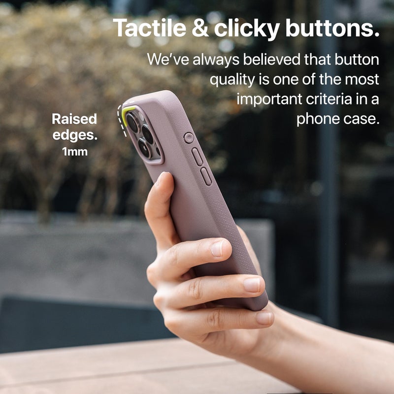 TineeOwl حافظة مغناطيسية TineeOwl لهاتف iPhone 16 Pro، زر التحكم في الكاميرا، متوافقة مع MagSafe، TPU، تصميم بسيط، نحيفة/رقيقة، قابضة - سلسلة Dune (لافندر غامق، iPhone 16 Pro) - Image 4