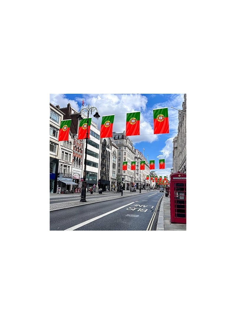 PRINTSHOP4ME Portugal Flag 3x5ft Outdoor or Indoor Flag for Sport Events and Home - Polyester - Size 90x150cm - Perfect for Sports Fan Flag  - Image 4