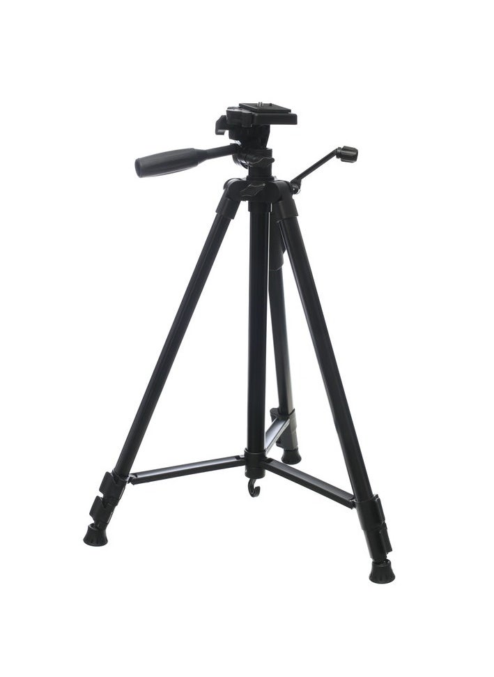 Yufeng - YUFENG Tripod 3388 , Camera and Phone Tripod with Bluetooth Shutter | Compatible with iPhone & Android | Adjustable Height, Lightweight Design, and Stable Base for Photography & Videography - Black - Image 1
