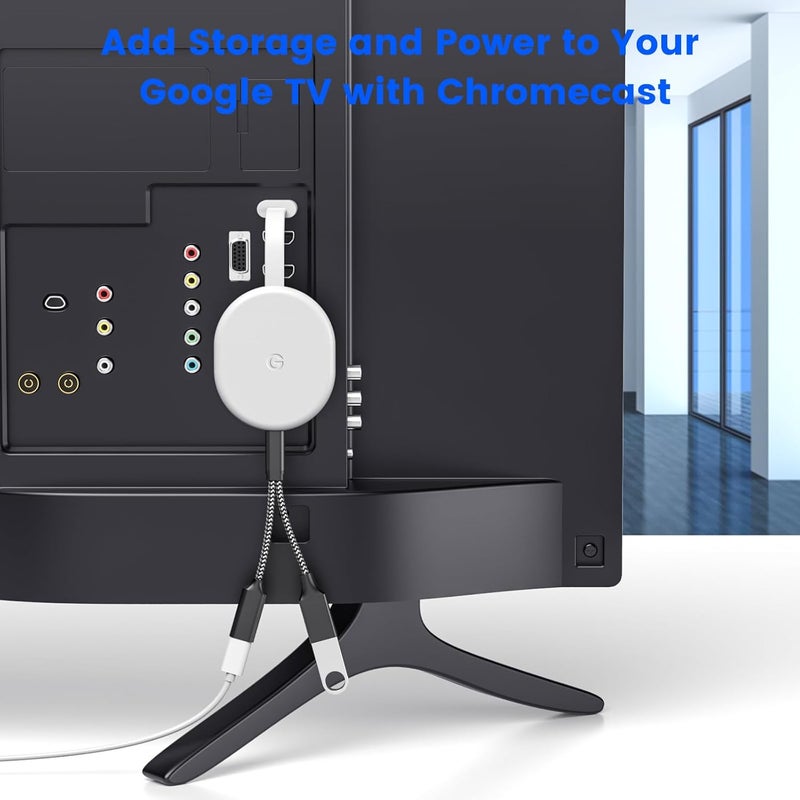 محول USB C OTG مقسم USB C إلى USB مع شحن بقدرة 18 واط PD متوافق مع Samsung Galaxy S22 Note10 Switch Google Chromecast مع Google TV 2020 Pi-KVM طابعة ثلاثية الأبعاد Octo4a LGG8 Google Pixel4 XL - Image 5
