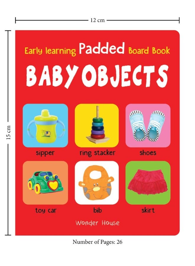 كتاب مبكر للتعلم عن أشياء الأطفال مع غلاف مبطن: كتب لوحية مبطنة للأطفال - Image 2