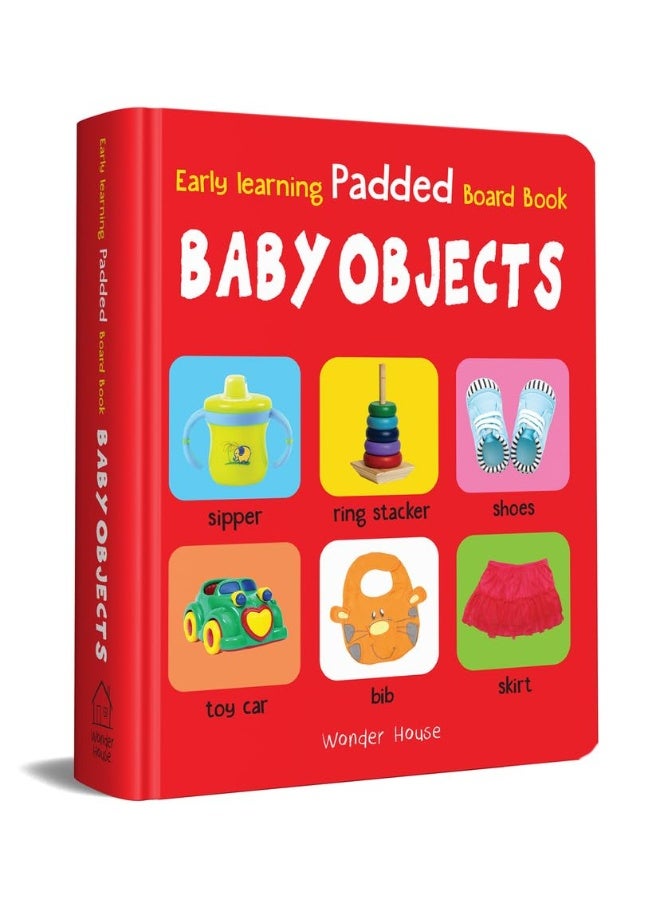 كتاب مبكر للتعلم عن أشياء الأطفال مع غلاف مبطن: كتب لوحية مبطنة للأطفال - Image 1