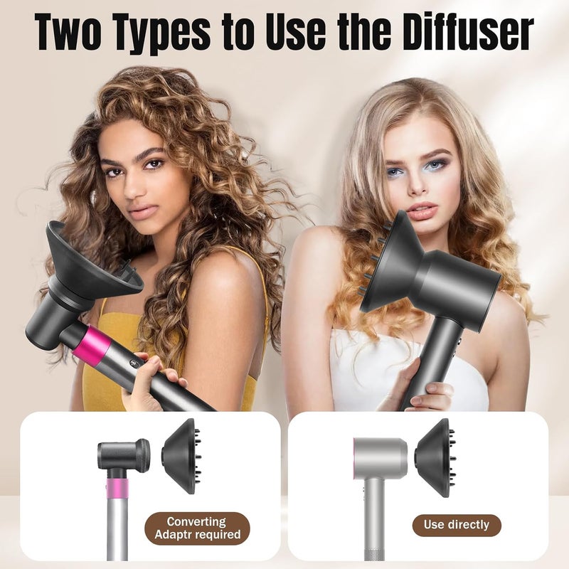 دكسو ملحق الناشر والمحول لجهاز Dyson Airwrap Styler HS01 HS03 HS05، تحويل جهاز تجعيد الشعر Air Wrap إلى مجفف شعر - Image 2