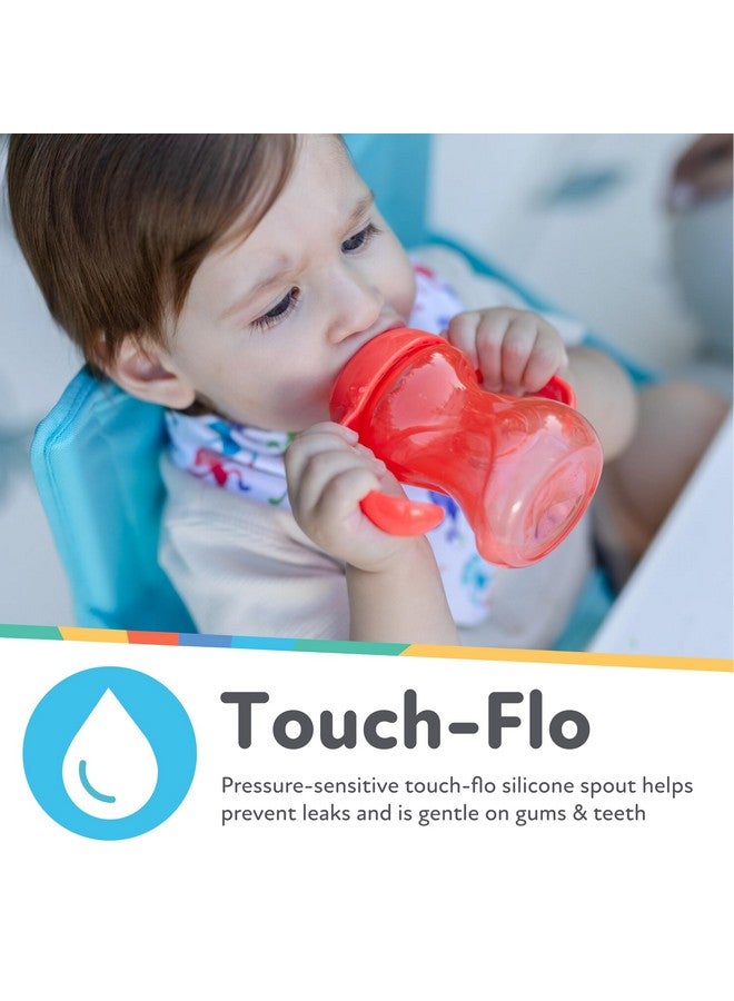 Nuby No Spill 6oz/180ml Mini Grip N' Sip Soft Silicone Spout Trainer Cup, 3 Pack, Girls, 6m+, BPA Free - Image 2