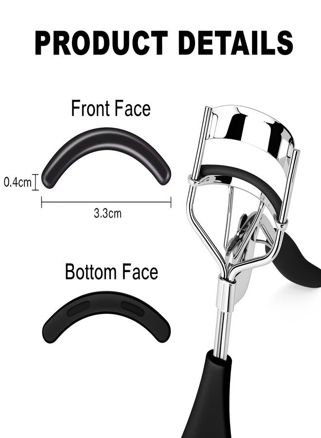 Pdtwq 30Pack Compatible with elf Eyelash Curler Refills,Silicone Rubber Eyelash Curler Pads Compatible with elf Eye Lash Curlers,Black. - Image 4