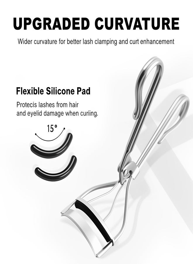 Pdtwq 30Pack Compatible with elf Eyelash Curler Refills,Silicone Rubber Eyelash Curler Pads Compatible with elf Eye Lash Curlers,Black. - Image 2