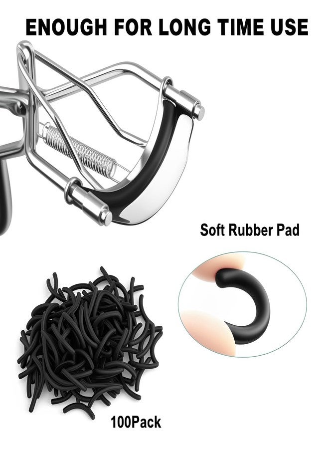 Pdtwq 30Pack Compatible with elf Eyelash Curler Refills,Silicone Rubber Eyelash Curler Pads Compatible with elf Eye Lash Curlers,Black. - Image 3