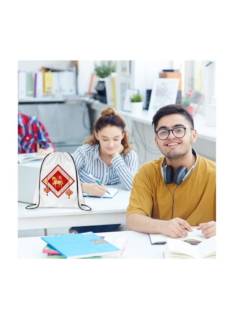 PRINTSHOP4ME Chinese Zodiac Symbols Drawstring Bags For Men And Women-Durable Sports Backpack For Kids,Great For School And College,Everyday Use,Lightweight With Printed - Image 5
