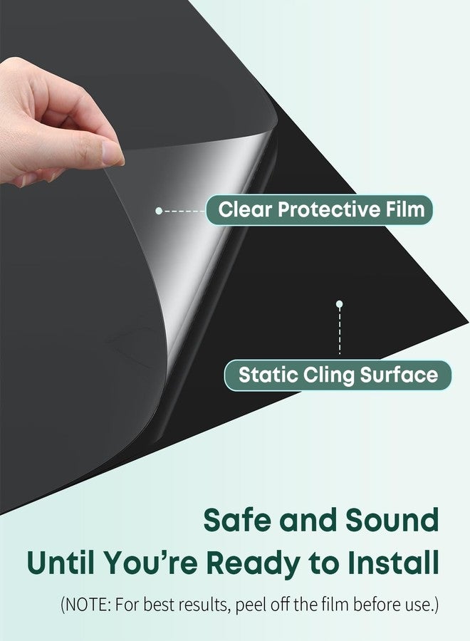 باوفلي خلفية حوض أسماك Pawfly Black، مقاس 32 × 16 بوصة، ورق جدران لاصق ثابت لحوض الأسماك، خلفية حوض أسماك من مادة PVC، خلفية سهلة التركيب لتزيين حوض الأسماك - Image 3