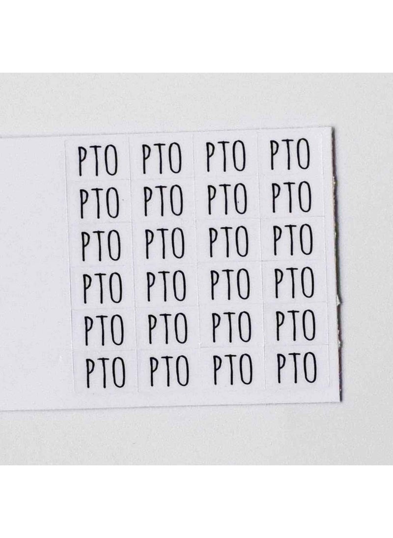 MAGJUCHE PTO Planner Stickers 120 Clear Paid Time Off Work Labels Scrapbooking Crafting Stickers  - Image 3