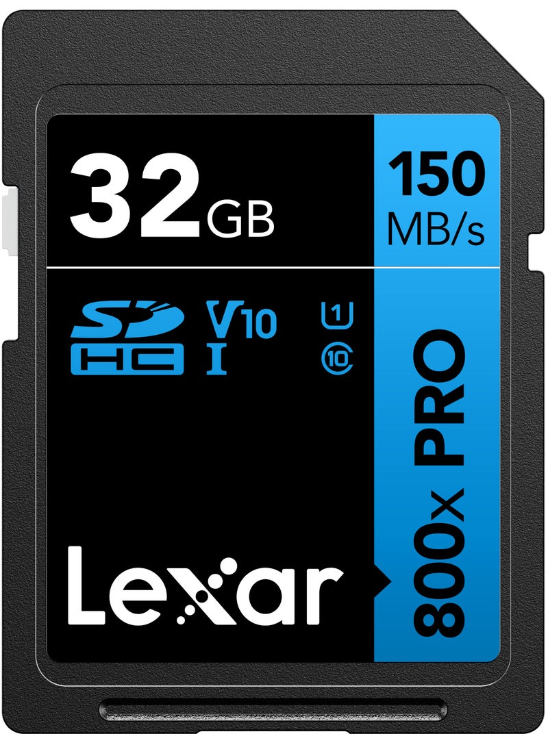 High-Performance 800x PRO UHS-I SDHC Memory Card (BLUE Series) 32 GB