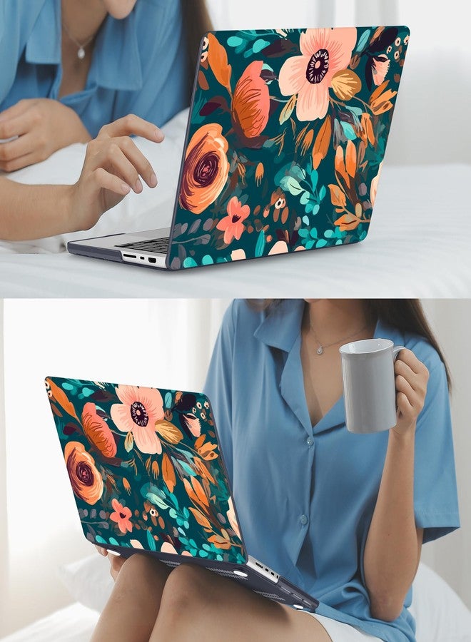 Mektron Case for M5 MacBook Pro 14 inch 2025 Model A3434 A3112 Fit 2024-2021 Model M4 A3112 A3401 A3185 M3 A2918 A2992 M2 A2779 M1 A2442 Pro/Max, Hard Shell Cover for MacBook Pro 14", Abstract Florals - Image 5