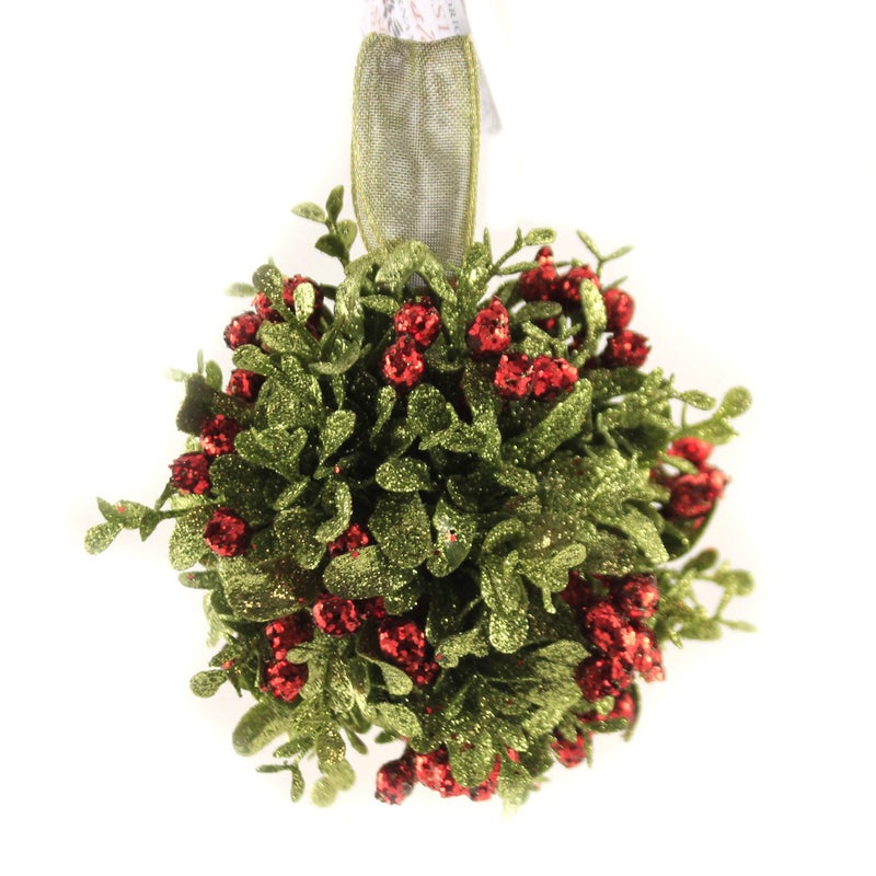 Ganz 5 Inch Mistletoe Kissing Ball OrnamentRed5 Dia