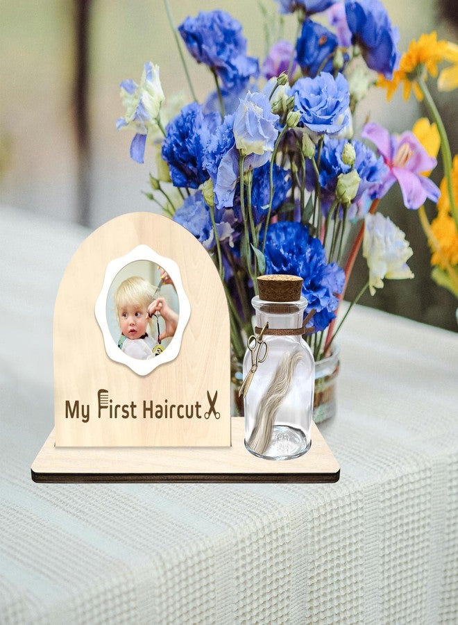 Liannan First Haircut Curl Keepsake Jar，Personalized First Curl Baby's First Lock of Hair，My First Haircut Keepsake，Custom First Haircut Photo Gift (semicircle1) - Image 2