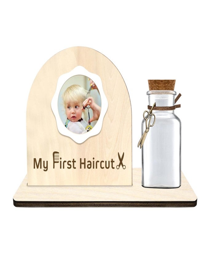 Liannan First Haircut Curl Keepsake Jar，Personalized First Curl Baby's First Lock of Hair，My First Haircut Keepsake，Custom First Haircut Photo Gift (semicircle1) - Image 1