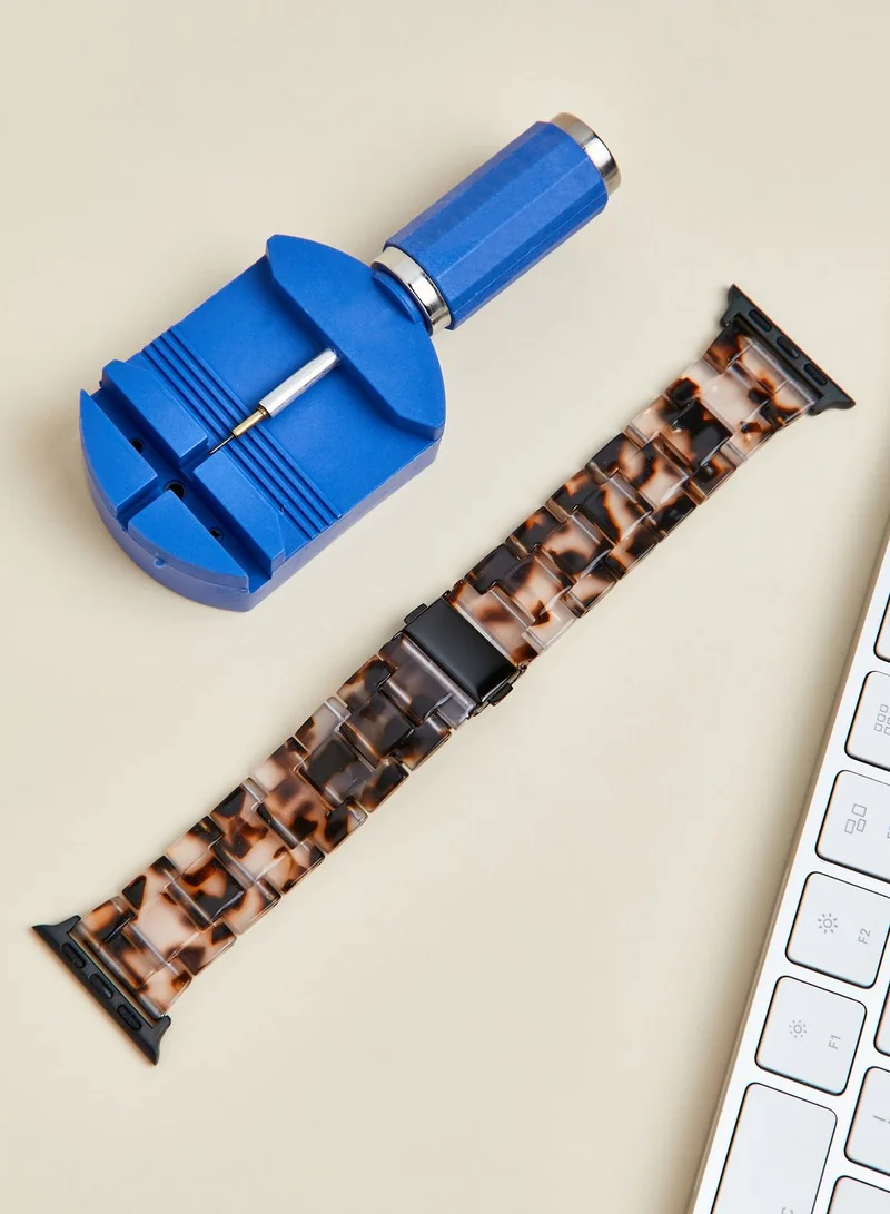 COCONUT LANE Luxe Ivory Tort Apple Watch Strap 38/40mm
