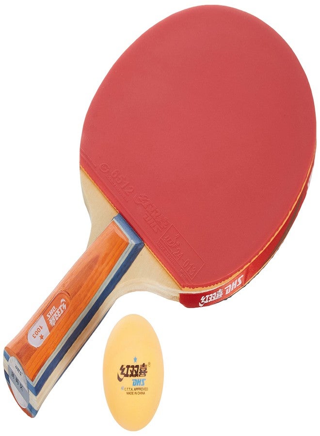 DHS TT BAT A1003 DHS WITH TT BALL DHS 40MM 1 STAR ORANGE (40 Pcs Box) - Image 1