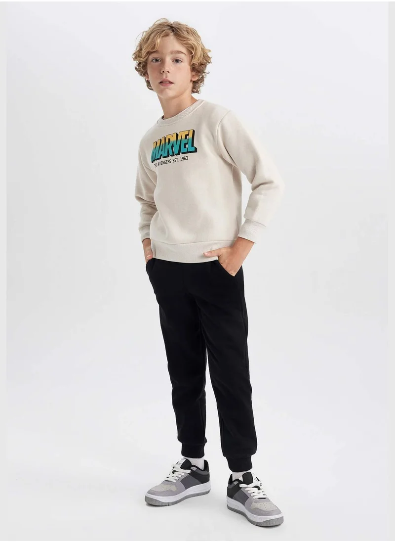 ديفاكتو Boy Marvel Licenced Hooded Long Sleeve Knitted Sweatshirt