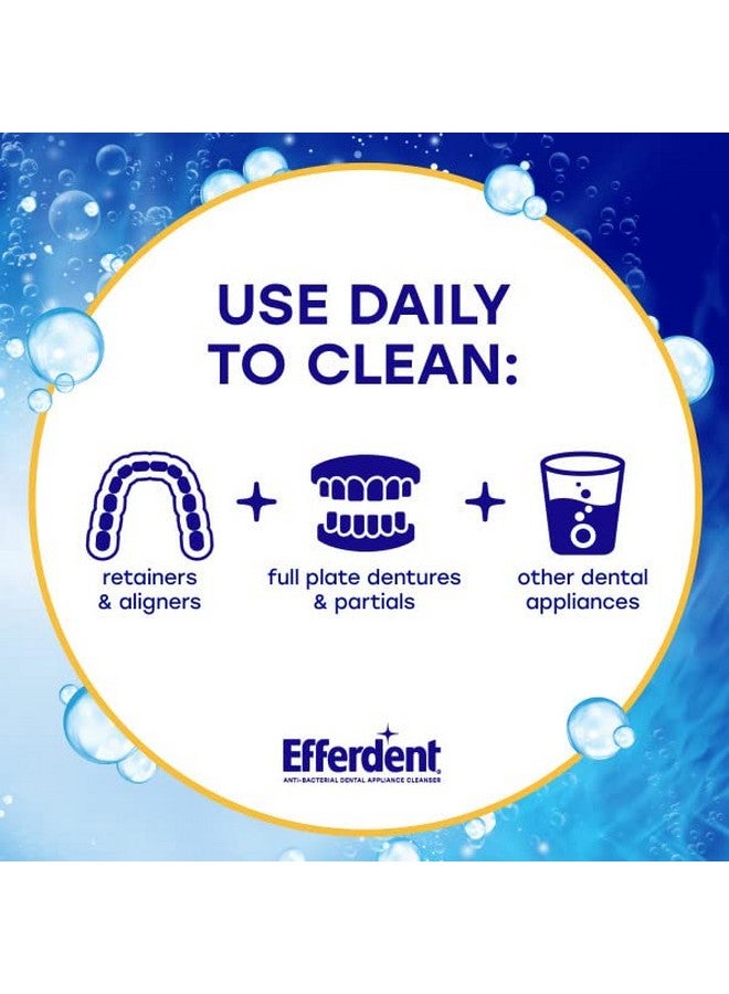 Efferdent PM Overnight Anti-Bacterial Denture Cleanser Tablets 90 ea (Pack of 2) - Image 5