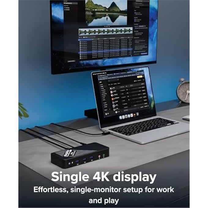 Plugable USB C DOCK WITH CHARGING COMPATIBLE WITH THUNDERBOLT 3 AND USB-C MACBOOKS AND SPECIFIC WINDOWS, CHROMEBOOK, LINUX SYSTEMS - Image 3