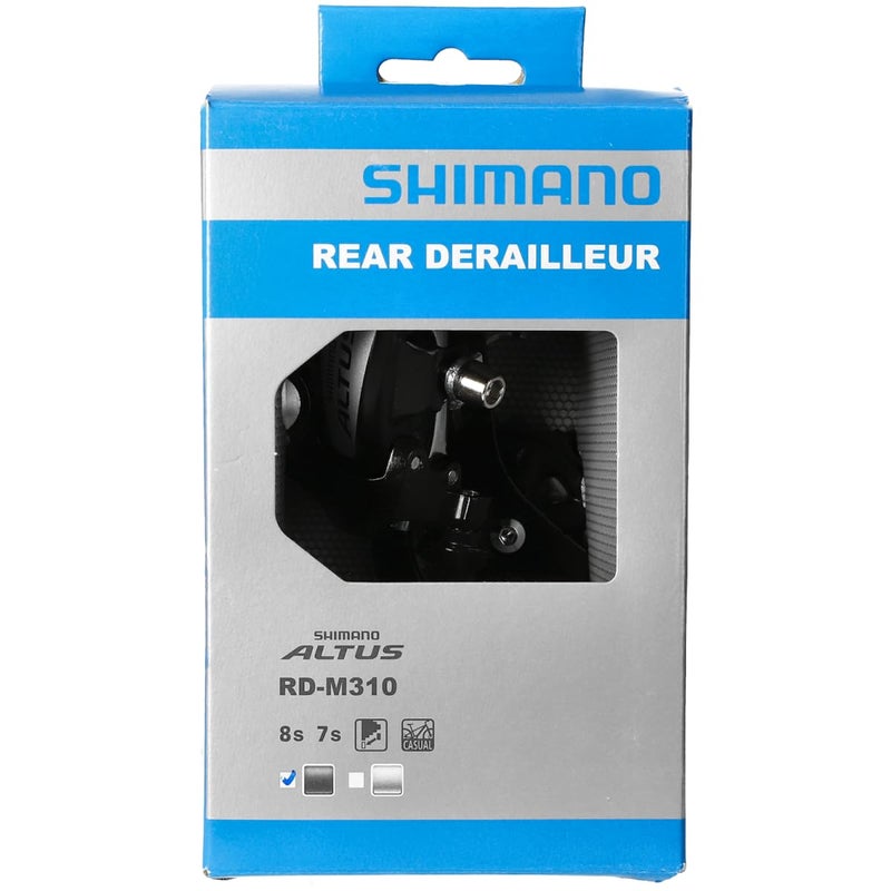 SHIMANO شيمانو RDM310DL ألتوس GS 7/8 سرعات دير بلاك، قفص طويل - Image 2
