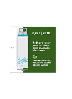 Sigg SIGG-Tritan Renew Water Bottle-Total Clear ONE MyPlanet Aqua - Suitable For Carbonated Beverages - Dishwasher Safe - With Fruit Strainer - Leakproof - Lightweight - BPA Free - Aqua - 0.75L  - Image 5