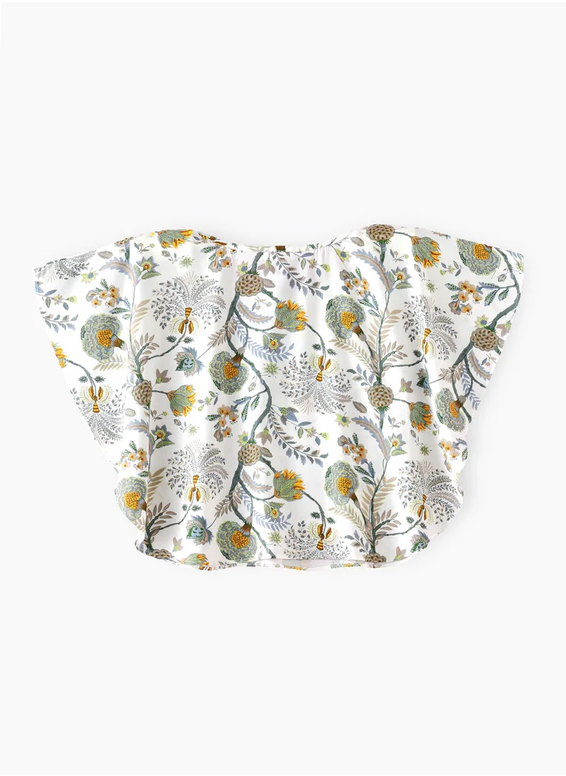 Jelliene Little Trendsetter: Girls' Breezy Viscose Blouse Chic Style & Springtime Confidence