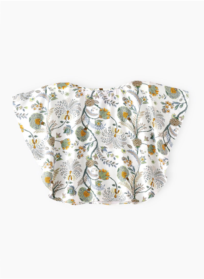 Jelliene Little Trendsetter: Girls' Breezy Viscose Blouse Chic Style & Springtime Confidence  - Image 2
