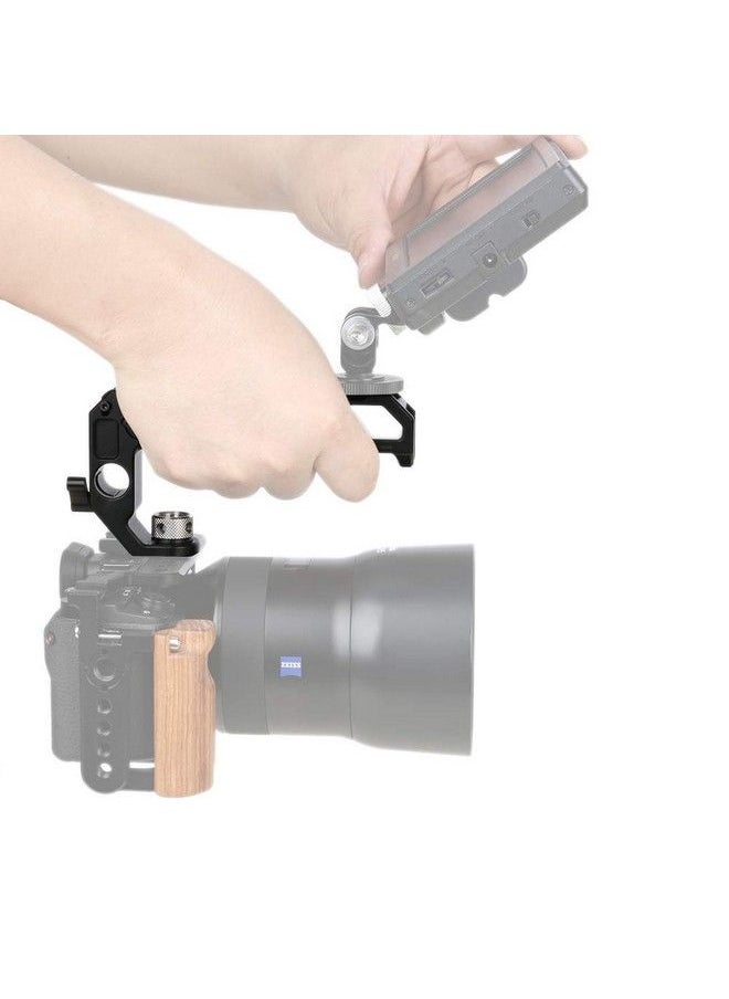 NICEYRIG Top Handle For Arri 3 8 '' Thread With 15Mm Rod Clamp Dslr Camera Wooden Grip For Cage Rig 348  - Image 4