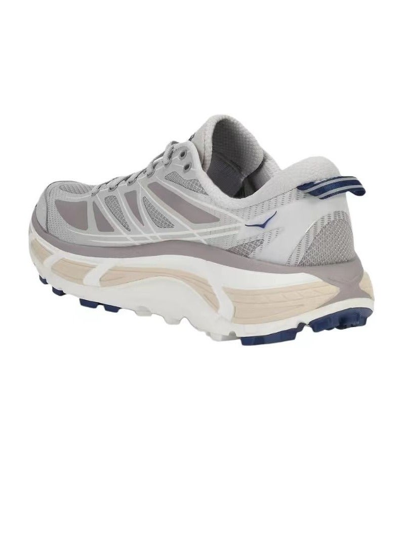 Hoka One One Mafate Speed 2 Outdoor Running Shoes Grey/Blue For Men/Women  - Image 4
