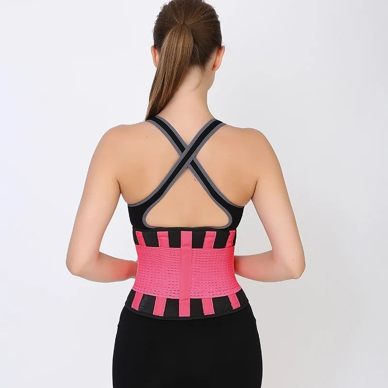 Bluejw Hot Sauna Waist Trimmer Belt - Latex Belly Fat Burner for Women - Tummy Control & Weight Loss - Image 1