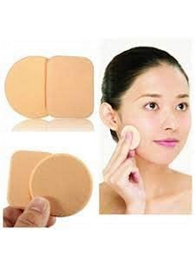 ELRINZA 2 Pcs Velvet Round/Square Shaped Powder Puff Soft Makeup Foundation Powder Puff Sponge - Image 4