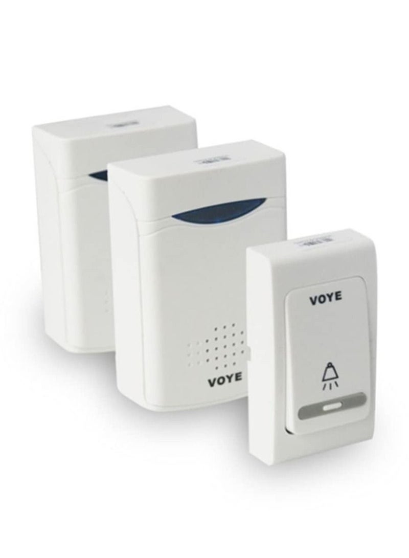 Digital Wireless Door Bell 1 Remote Control +2 Wireless Receiver Doorbell 38 Ring Ringtones UP To 50M - Image 1