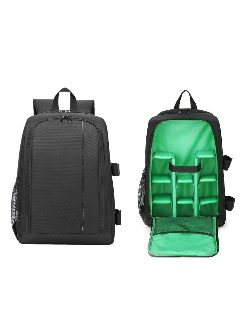 Generic Waterproof Digital DSLR Camera Bag Shockproof Backpack Hiking Bag Cover Laptop 15.6inch Case/Lens Large Capacity Storage Bag Compatible with Nikon Canon Sony Camera Accessories  - Image 1