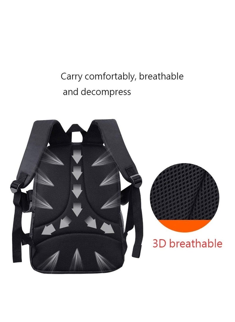 Generic Waterproof Digital DSLR Camera Bag Shockproof Backpack Hiking Bag Cover Laptop 15.6inch Case/Lens Large Capacity Storage Bag Compatible with Nikon Canon Sony Camera Accessories  - Image 3