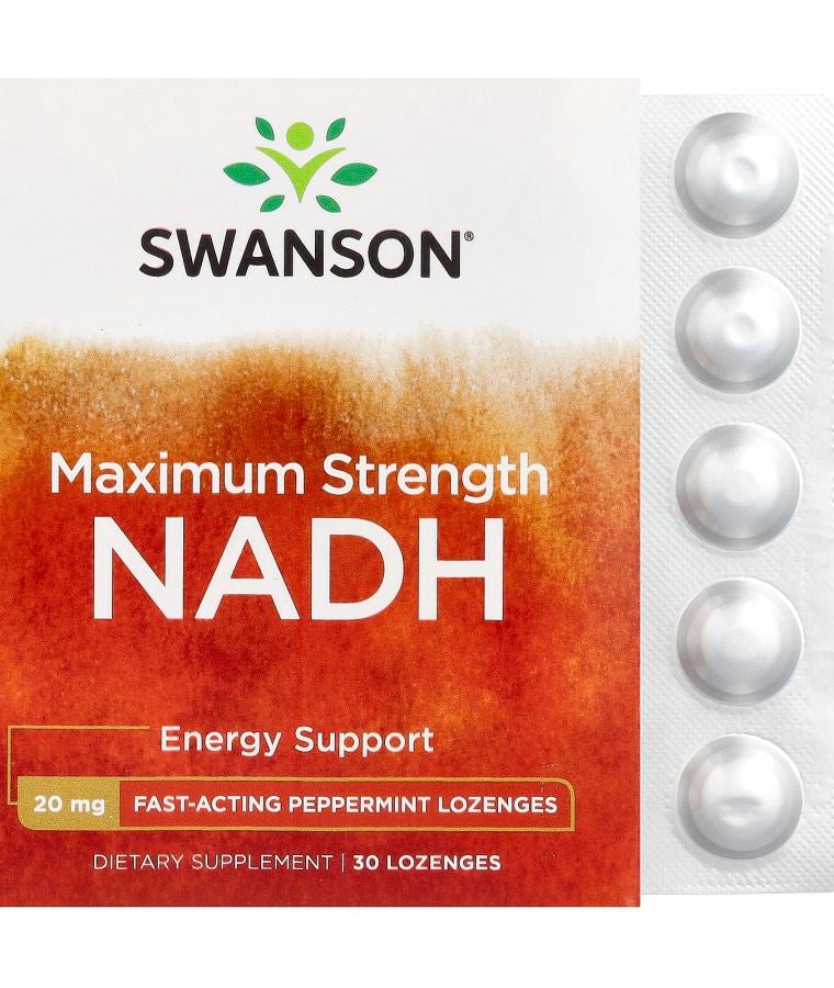 NADH Peppermint 20 mg 30 Lozenges