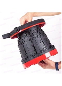 INGITAGNA INGITAGNA Foldable Height Adjusting Telescopic Stool for Fishing Hiking Stool Camping Garden Outdoor Stool  - Image 5
