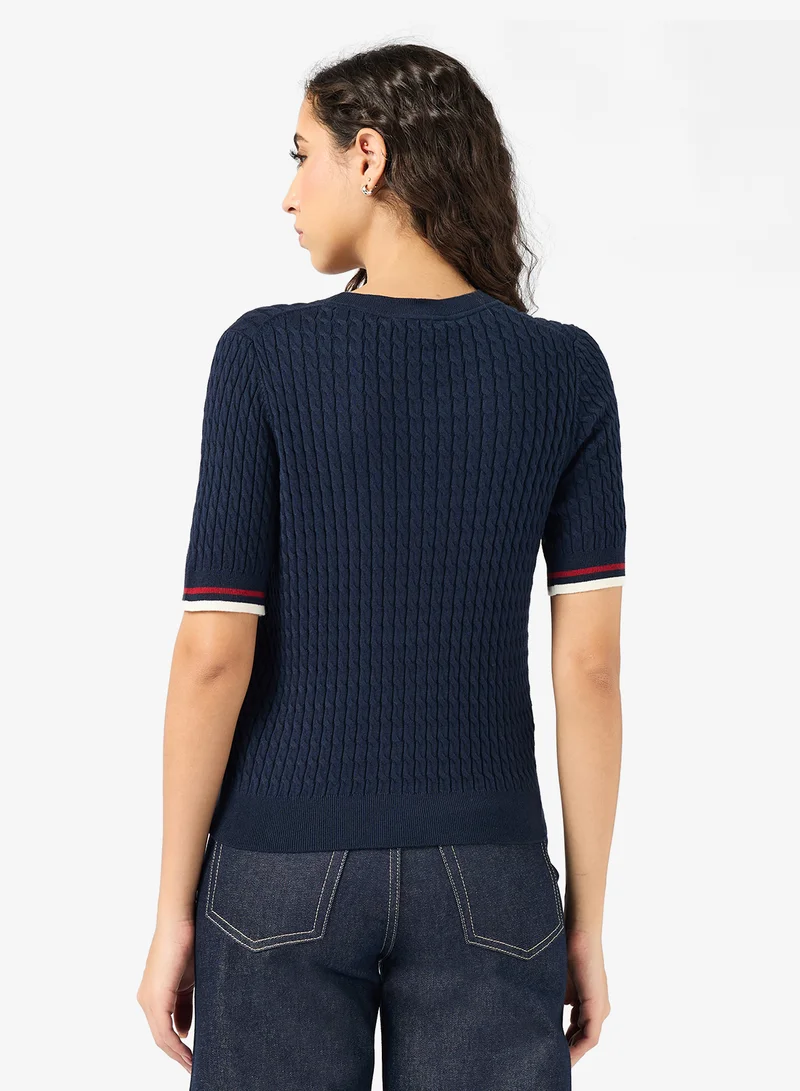 TOMMY HILFIGER Graphic Crew Neck Sweater