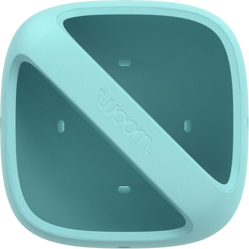 woom POP Kids Bike Basket - Lightweight BPA-Free EVA Front Handlebar Basket for Children's Bikes - Bubble Gum Blue - Image 4